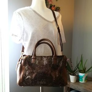 Leather Vera Bradley Cow Hair Crossbody